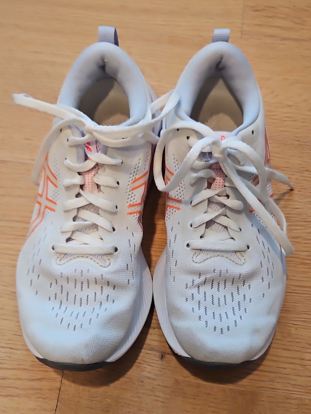 Asics Running Shoes with Orange Accent